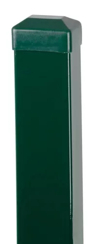 Kerítésoszlop, Strend Pro Garden Eurostandard, zöld, 170 cm, 60 x 40 mm, szögletes, sapkával, horganyzott acél, PVC bevonatú