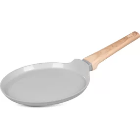   Palacsintasütő, MagicHome Harmony, 24 cm, világosszürke, 2 rétegű kerámiabevonat, indukciós kompatibilis, ergonomikus fa hatású nyél