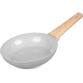   Serpenyő, MagicHome Harmony, 20 cm, világosszürke, indukciós alj, fa hatású kivitel, kerámia bevonat, minden tűzhelyhez, könnyen tisztítható