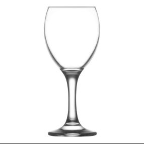   Borospohár készlet, LAV Empire, 245 ml, 6 db, 6,3 × 16,9 cm, átlátszó, üveg, vastag száras, mosogatógépben mosható