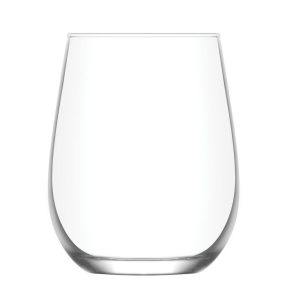   Ivópohár készlet, LAV Gaia, 360 ml, 6 db, 6,3 × 10 cm, átlátszó, üveg, mosogatógépben mosható, vízhez, alkoholos és alkoholmentes italokhoz