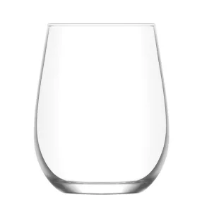  Ivópohár készlet, LAV Gaia, 360 ml, 6 db, 6,3 × 10 cm, átlátszó, üveg, mosogatógépben mosható, vízhez, alkoholos és alkoholmentes italokhoz