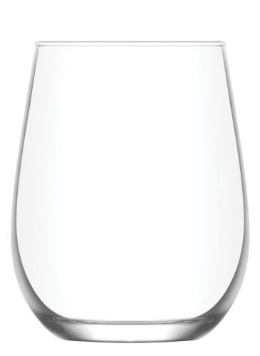 Ivópohár készlet, LAV Gaia, 360 ml, 6 db, 6,3 × 10 cm, átlátszó, üveg, mosogatógépben mosható, vízhez, alkoholos és alkoholmentes italokhoz