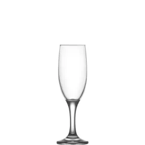   Pezsgőspohár készlet, LAV Misket, 190 ml, 6 db, 5 × 19,3 cm, átlátszó, üveg, száras