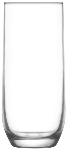 Ivópohár készlet, LAV Sude, 315 ml, 6 db, 5,9 x 14 cm, átlátszó, üveg, vízhez, letisztult, karcsú forma