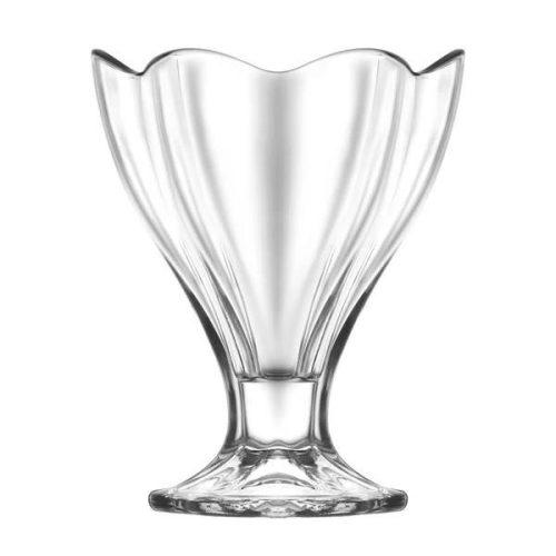 Desszertes pohár készlet, LAV Lily, 250 ml, 6 db, 10 x 12,7 cm, átlátszó, üveg