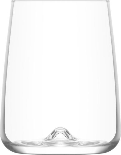 Ivópohár készlet, LAV Terra, 360 ml, 6 db, 6,4 x 10 cm, átlátszó, üveg, vízhez