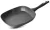 Grill serpenyő, MagicHome Black Line, 28 cm, fekete, márványbevonat, tapadásmentes, indukciós, szilikon bevonatú fogantyú
