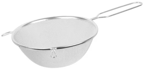 Konyhai szűrő, MagicHome TCS, 20 cm, rozsdamentes acél, hosszú nyelű, öntéshez, szűréshez és paszírozáshoz