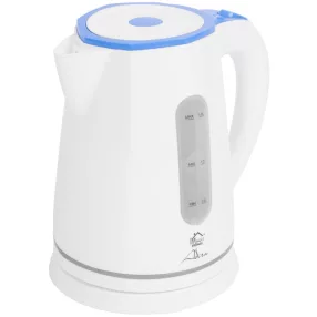   Vízforraló, MagicHome Adira, 1800 ml, fehér, 1850–2200 W, gyorsforraló, rejtett fűtőszál, 360°-os talp, vízkőszűrő, automatikus kikapcsolás, üresjárat és túlmelegedés elleni védelem