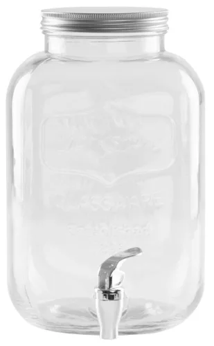 Kancsó, MagicHome, 5000 ml, átlátszó, üveg, csappal, csak hideg italokhoz