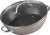 Lábas, MagicHome Coffee Brown Line, 26 cm, 2,8 l, barna, tapadásmentes, márványbevonat, indukciós alj, minden tűzhelyhez, mosogatógépben mosható, fedővel, alumínium