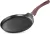 Palacsintasütő, MagicHome Black Marble Line, 25 cm, fekete, tapadásmentes, 3 rétegű márványbevonat, indukciós, mosogatógépben mosható, fa bevonatú nyél