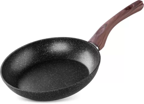 Serpenyő, MagicHome, Black Marble Line, 24 cm, fekete, tapadásmentes, 3 rétegű márványbevonat, indukciós alj, mosogatógépben mosható, PFOA-mentes