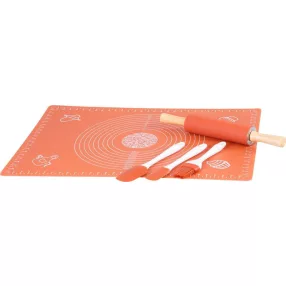   Sütőeszköz készlet, MagicHome, 5 db, 64 × 45 cm sütőszőnyeggel, szilikon, tapadásmentes, spatulákkal, sodrófával, ecsettel