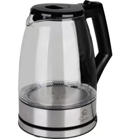   Vízforraló, MagicHome Zaira, 1800 ml, átlátszó, 1850–2200 W, gyorsforraló, rejtett fűtőszál, 360°-os talp, kivehető vízkőszűrő, automatikus kikapcsolás