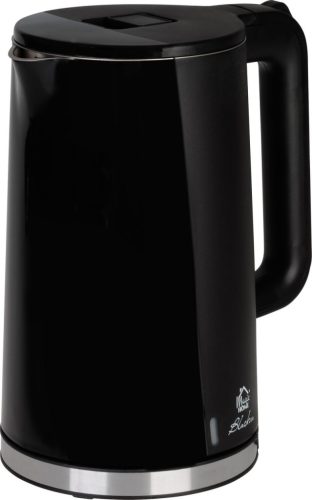 Vízforraló, MagicHome Blackira, 1700 ml, fekete, 1850–2200 W, gyorsforraló, rejtett fűtőszál, 360°-os talp, vízkőszűrő, automatikus kikapcsolás, üresjárat és túlmelegedés elleni védelem