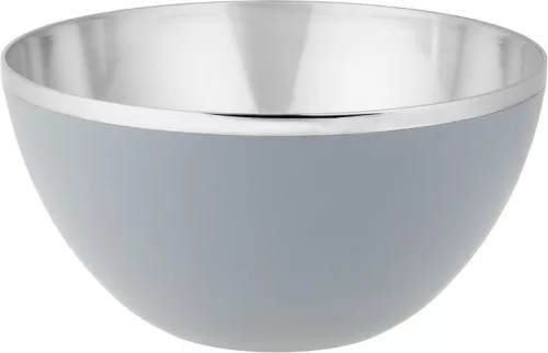 Tál, MagicHome, 22 cm, rozsdamentes acél belső, polipropilén külső, csúszásmentes, higiénikus, korrózióálló, könnyen tisztítható, kézi mosás