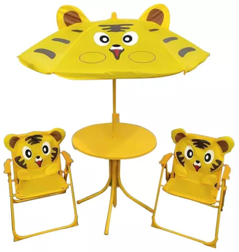 LEQ MELISENDA Tigre kerti bútor szett napernyővel - tigris