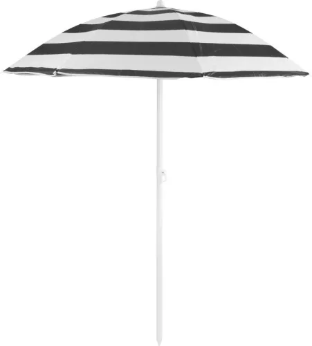 DALIA dönthető napernyő - fekete-fehér - 180cm