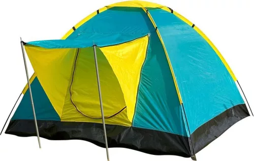 Strend Pro 3-4 fős sátor - türkiz/sárga - 205x205x120cm