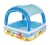 BESTWAY, 52192 medence, Coral reef, felfújható gyermekmedence tetővel, 1,47 x 1,47 x 1,22 m