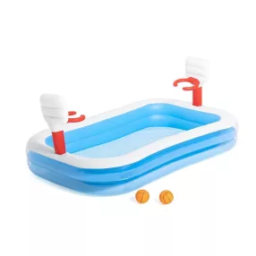   BESTWAY, 54122, Basketball, felfújható gyermekmedence, 2,51 x 1,68 x 1,02 m