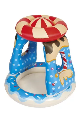 BESTWAY, 52270 Candyville felfújható gyermekmedence tetővel, 0,91 x 0,91 x 0,89 m