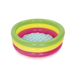   BESTWAY, 51128, Summer, felfújható szivárványszínű gyermekmedence, 0,70 x 0,24 m