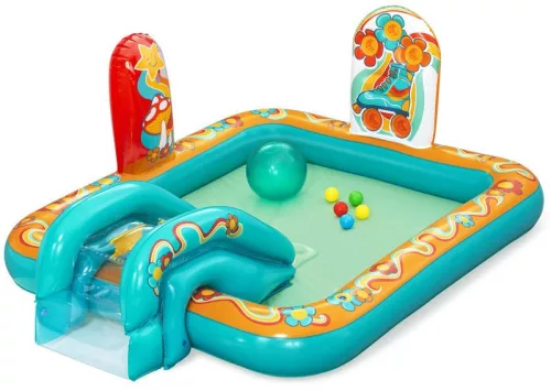 BESTWAY medence, Retro Groove Play Center gyermek, felfújható, 152x74 cm