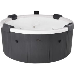   Jakuzzi, MSpa Frame Denver F-DE066W, 6 személyes, 970 l, 182 x 70 cm, masszázs funkció, LED világítás, UVC fertőtlenítés, fa hatású burkolat