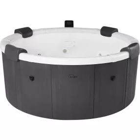   Jakuzzi, MSpa Frame Denver F-DE066W, 6 személyes, 970 l, 182 x 70 cm, masszázs funkció, LED világítás, UVC fertőtlenítés, fa hatású burkolat