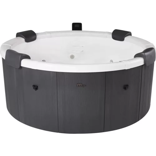 Jakuzzi, MSpa Frame Denver F-DE066W, 6 személyes, 970 l, 182 x 70 cm, masszázs funkció, LED világítás, UVC fertőtlenítés, fa hatású burkolat