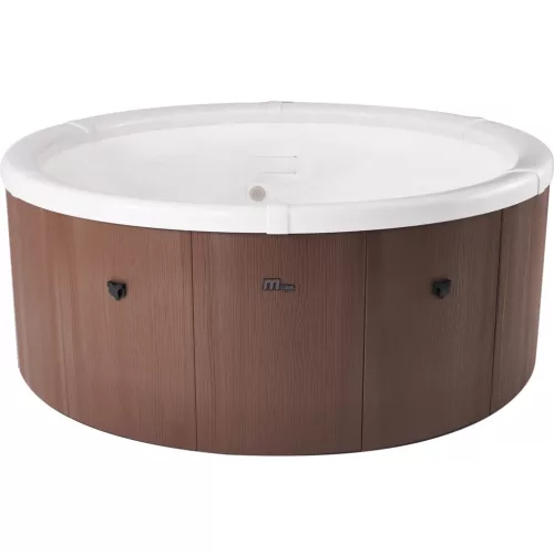 Jakuzzi, MSpa Frame Rome F-RO066W, 6 személyes, 790 l, 182 x 70 cm, masszázs funkció, LED világítás, UVC fertőtlenítés, fa hatású burkolat