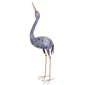   Kerti dekoráció, MagicHome Mecco, daru, szürke, 43 x 18 x 94 cm, fém