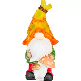   Kerti dekoráció, MagicHome, törpe gombákkal, 10 x 8 x 19,3 cm, polirezin, kézzel festett