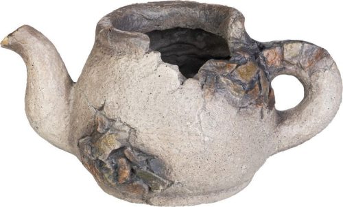 Kerti dekoráció, MagicHome, teáskanna, 23,5 × 40 × 20,5 cm, kerámia, mozaikos