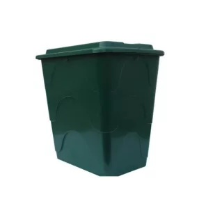   Esővízgyűjtő, ECOTANK, 200 l, zöld, szögletes, tetővel, csappal, tartós műanyag