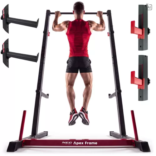Edzőtorony, állítható magasságú, Neo-Sport Apex Frame 130400, 113 x 115 x 221 cm, szabadonálló kivitel, univerzális, 250 kg teherbírás