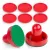 Léghoki ütő és korong szett, Neo-Sport Air Hockey, 2 db ütő 4,5 x 5 cm filc alátétekkel, 6 db korong 3,2 cm
