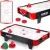 Léghoki asztal, Neo-Sport NS-423 Air Hockey, fehér, 61 x 32,5 x 14 cm, hordozható, légáram rendszer, 2 ütővel és 2 koronggal, analóg számláló, elemes (3 db AA)