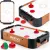 Léghoki asztal, Neo-Sport NS-440 Air Hockey Mini, fehér, 38 x 21,5 x 7 cm, hordozható, légáram rendszer, 2 ütővel és 2 koronggal, analóg számláló, elemes (6 db AA)