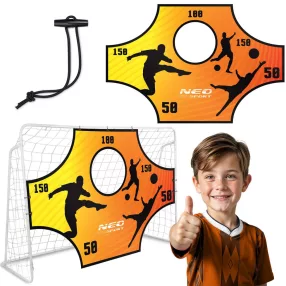   Célzóponyva futballkapura, Neo-Sport, 180 x 120 cm, vízálló, ütésálló, rögzítőkkel, könnyű felszerelés