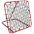 Visszapattanó futball edzőháló, Neo-Sport, 120 x 120 cm, piros keret, fekete PE háló, fém váz, időjárásálló, 4 db rögzítő