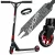 Kaszkadőr roller, SOKE PRO, piros, 85 cm, 11 cm 88A PU kerekek, ABEC-9 csapágy, HIC kompresszió, Y kormány, max. 100 kg