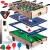 Multifunkciós játékasztal, Neo-Sport NS-800, 4 az 1-ben, 80 × 43 × 30 cm, csocsó, pingpong, léghoki és biliárd, teljes kiegészítőkkel