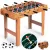 Csocsóasztal, Neo-Sport NS-802, zöld, 70 x 37 x 62 cm, fa, 18 játékos, 2 db labda, 6 krómozott rúd, csúszásgátló fogantyúk, kézi számláló