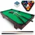 Biliárdasztal, Neo-Sport NS-806, zöld, 92 x 52 x 19 cm, 16 db golyó, 2 dákó 67,5 cm, 1 háromszög, 2 kréta
