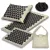 Akupresszúrás szőnyeg, Neo-Sport NS-902, szürke-fekete, 3 részes készlet, 70 × 44 × 3,0 cm + 30,5 × 44 × 3 cm, párnával, hordtáskával, levehető huzat, 316 db korong