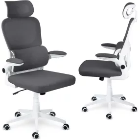   Irodai szék, Sofotel Formax, grafitszürke, 121-131 cm, mikrohálós háttámla, állítható, hintamechanika, gázliftes magasságállítás, gumírozott kerekek, 120 kg teherbírás